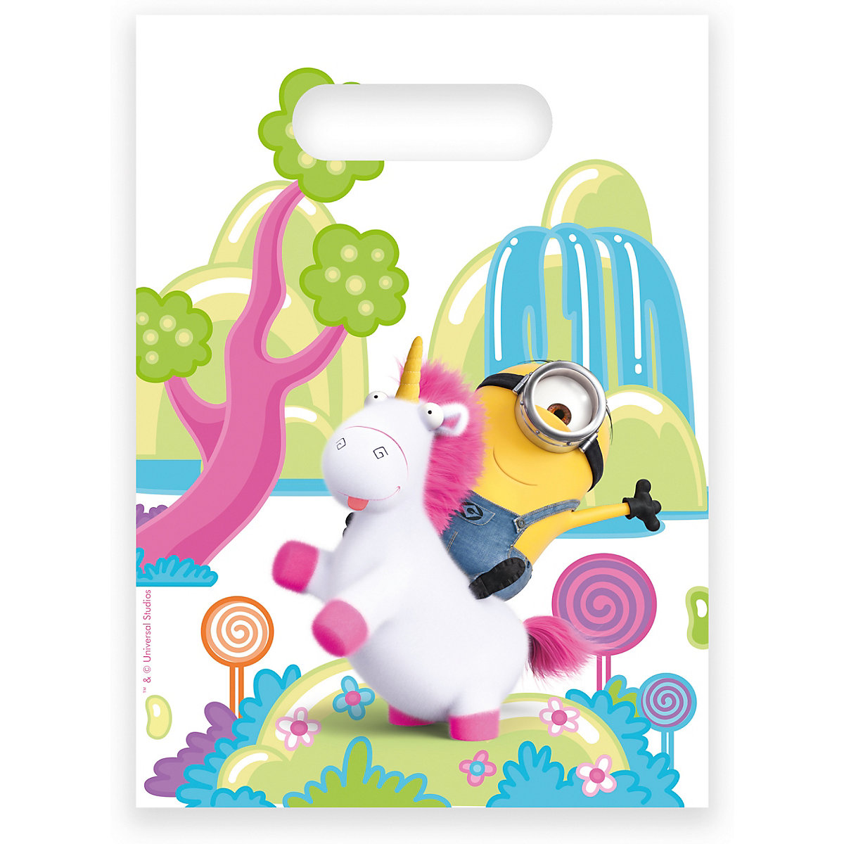 Mitgebseltüten Fluffy Minions, 6 Stück