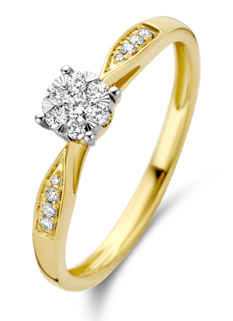 Anello in oro Diamond Point, diamante da 0,20 ct, Enchanted