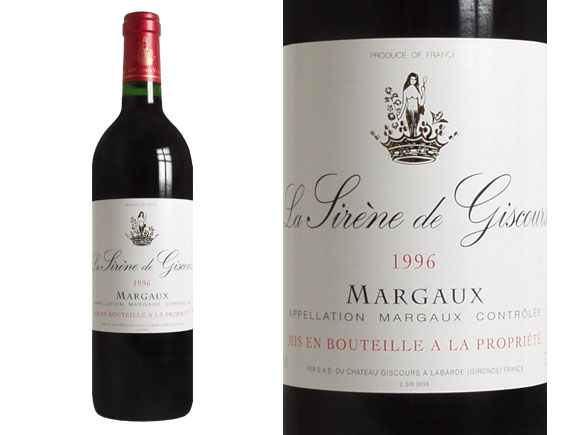 La Sirène de Giscours Rouge 2002, Second Vin de Château Giscours Bordeaux Margaux