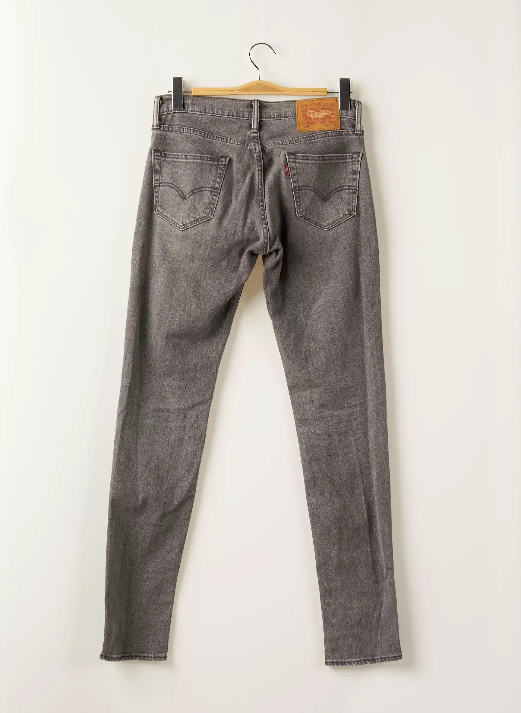 Levis Jeans Coupe Slim Homme couleur gris