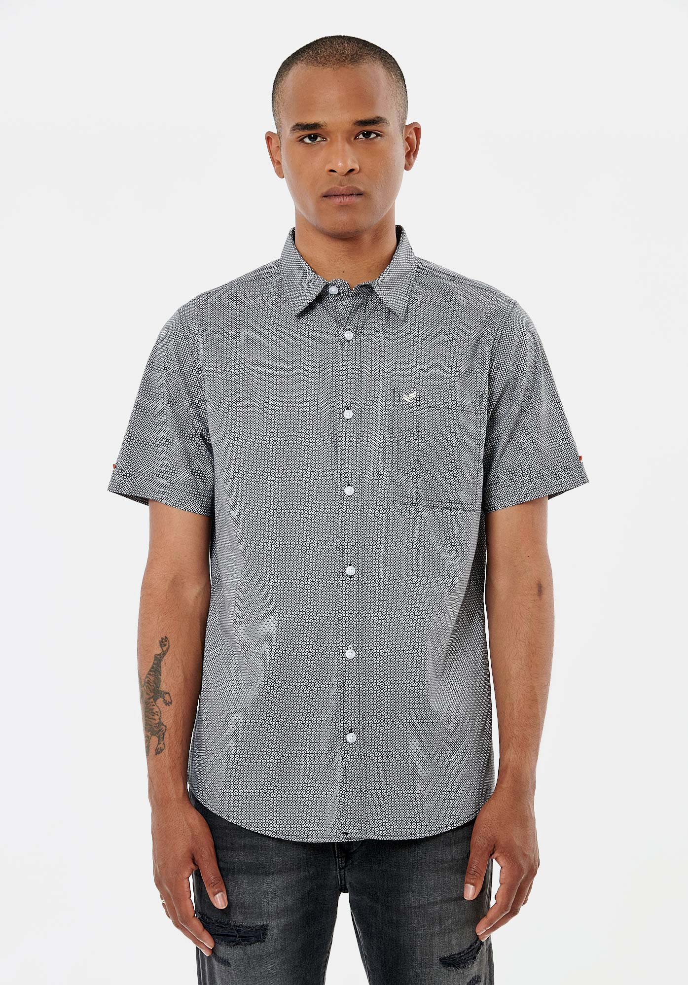 CORKY  Chemise imprimée noir homme