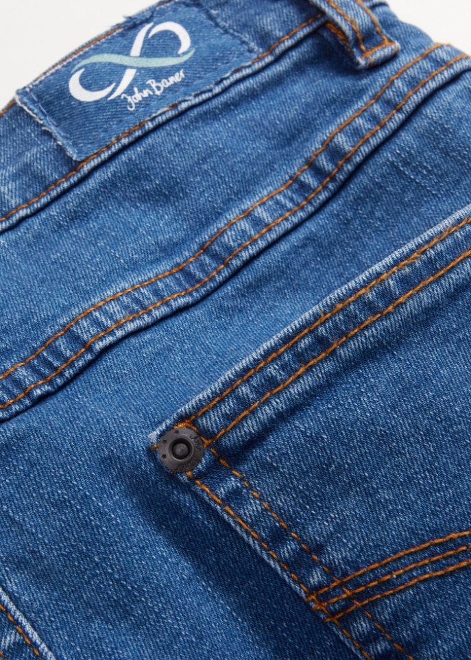 Essential Basic Stretch-Jeans, Straight