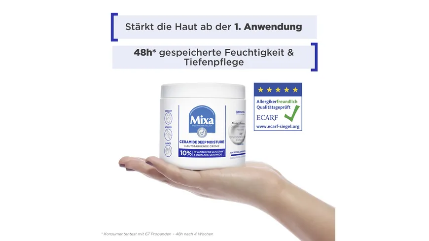 Mixa Ceramide Deep Moisture hautstärkende Creme 400 ml