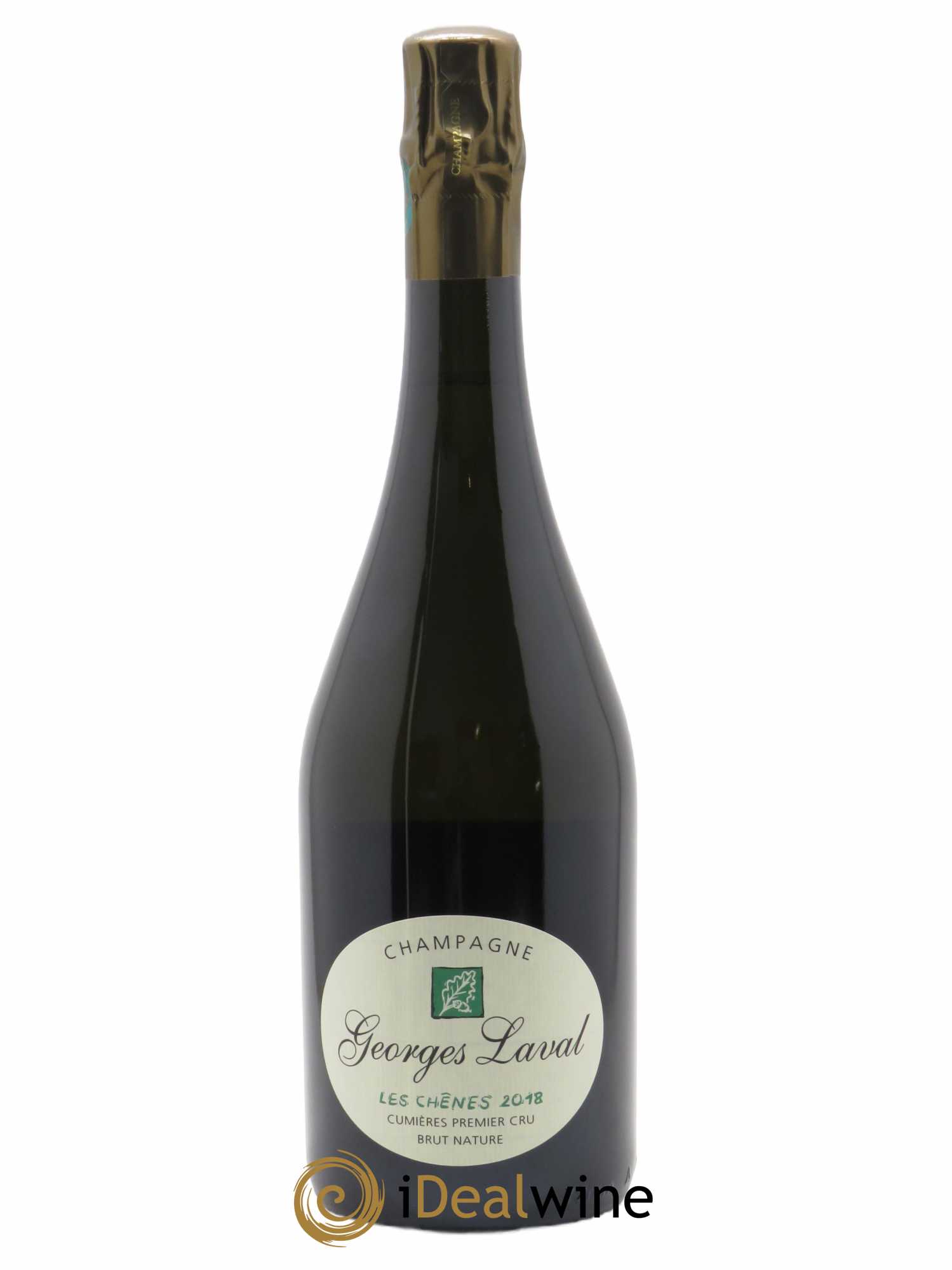 Premier Cru Brut Nature Les Chênes Georges Laval  2018 - Lot de 1 Bouteille