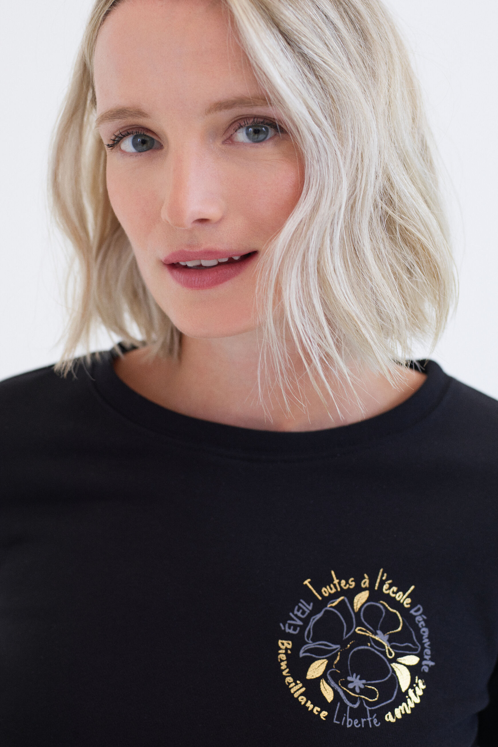 Sweat Jasmin noir femme