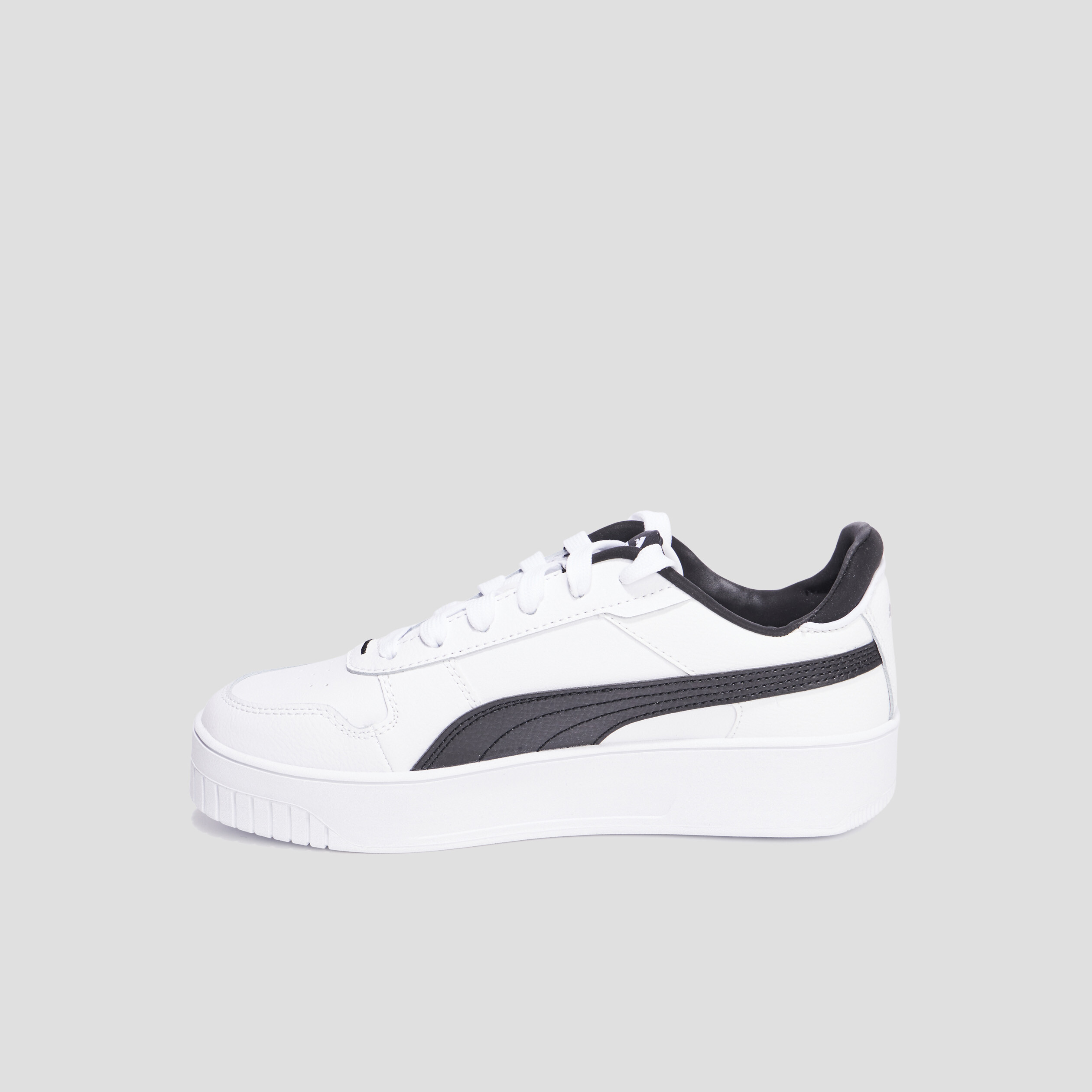 Tennis basses en cuir Puma Carina Street noir femme | La Halle
