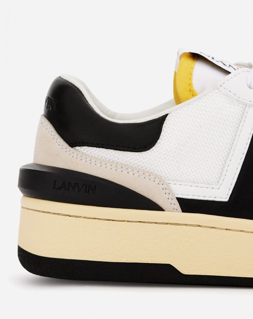 SNEAKERS BASSES CLAY EN MESH ET CUIR