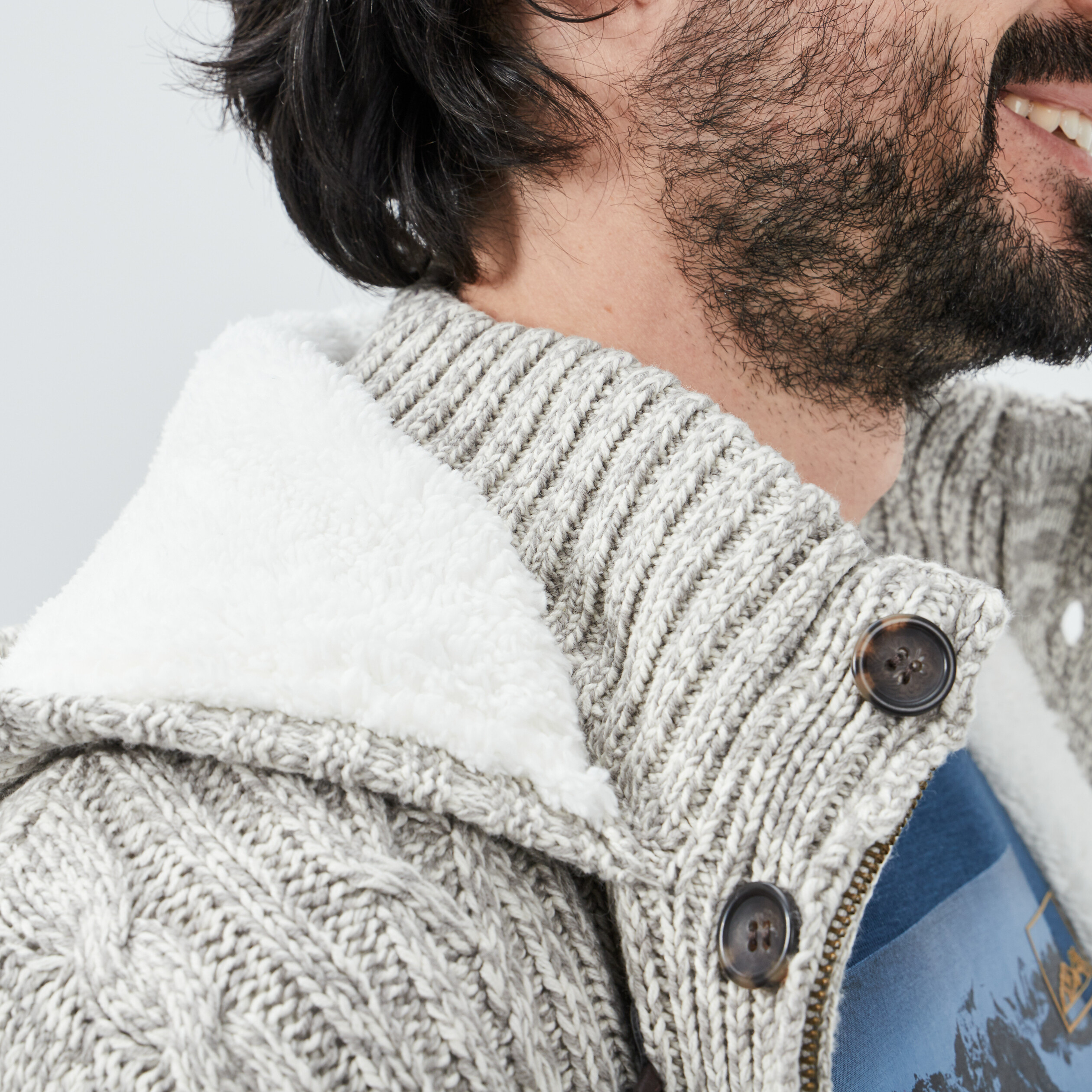 Gilet à capuche ivoire homme | La Halle