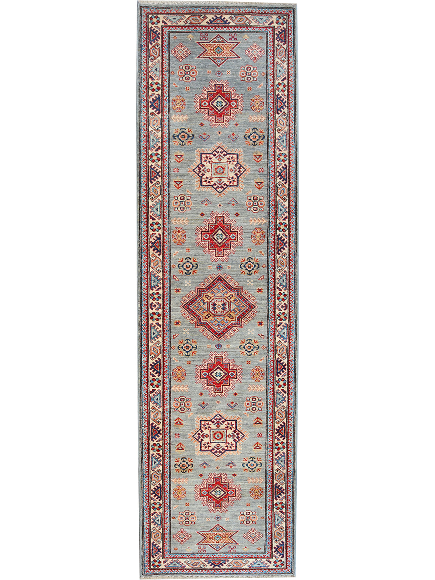 Kazak Ghazni ca. 282 x 81 cm, Unikat / Einzelstück