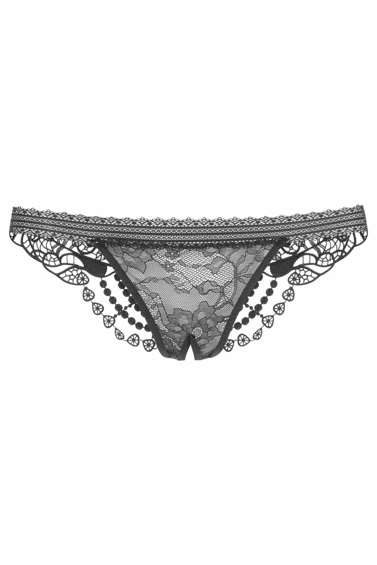 PETITE FLEUR GOLD  Slip - Schwarz - Unifarben