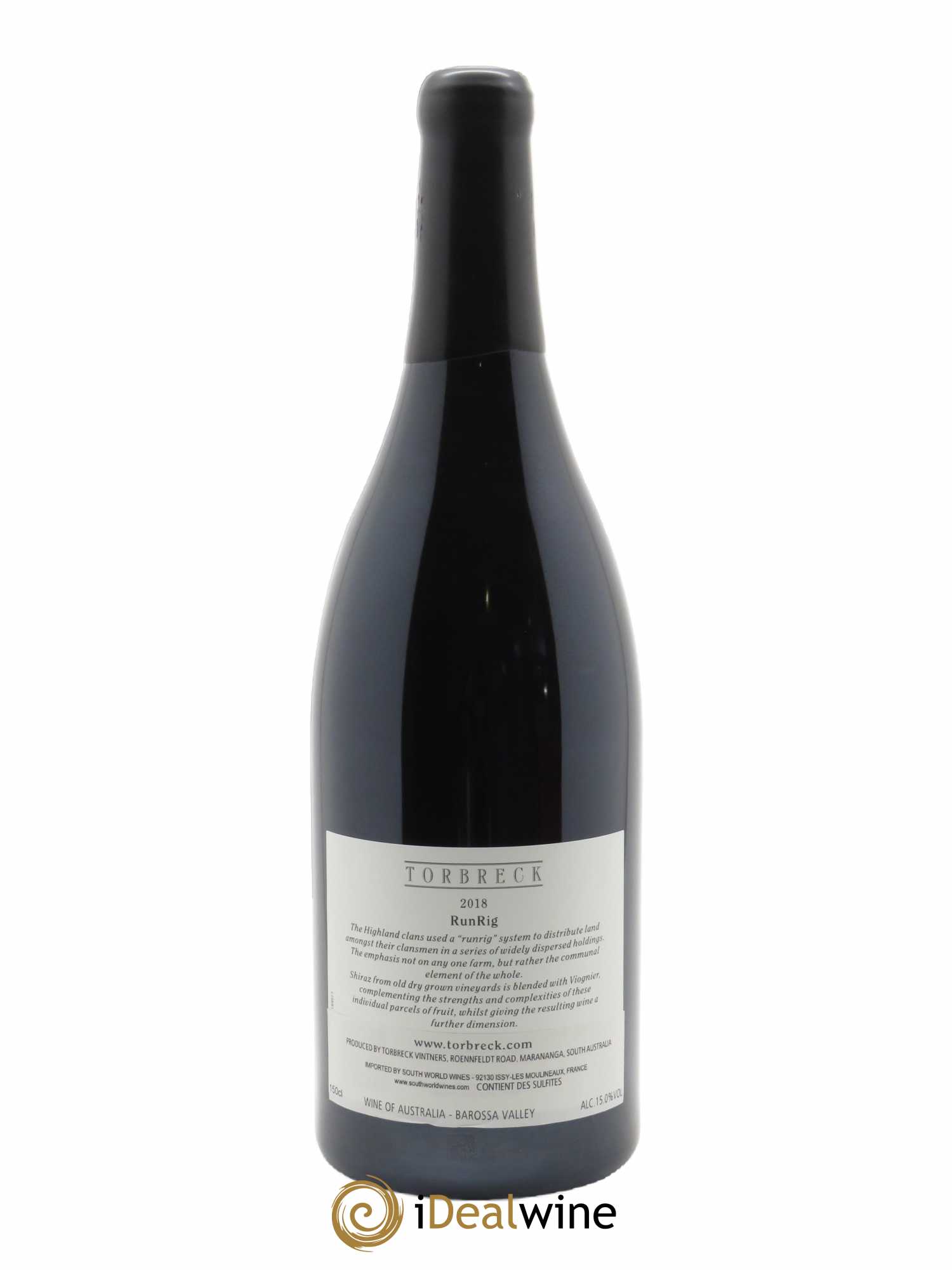 Barossa Valley Torbreck Runrig  2018 - Lot de 1 Magnum