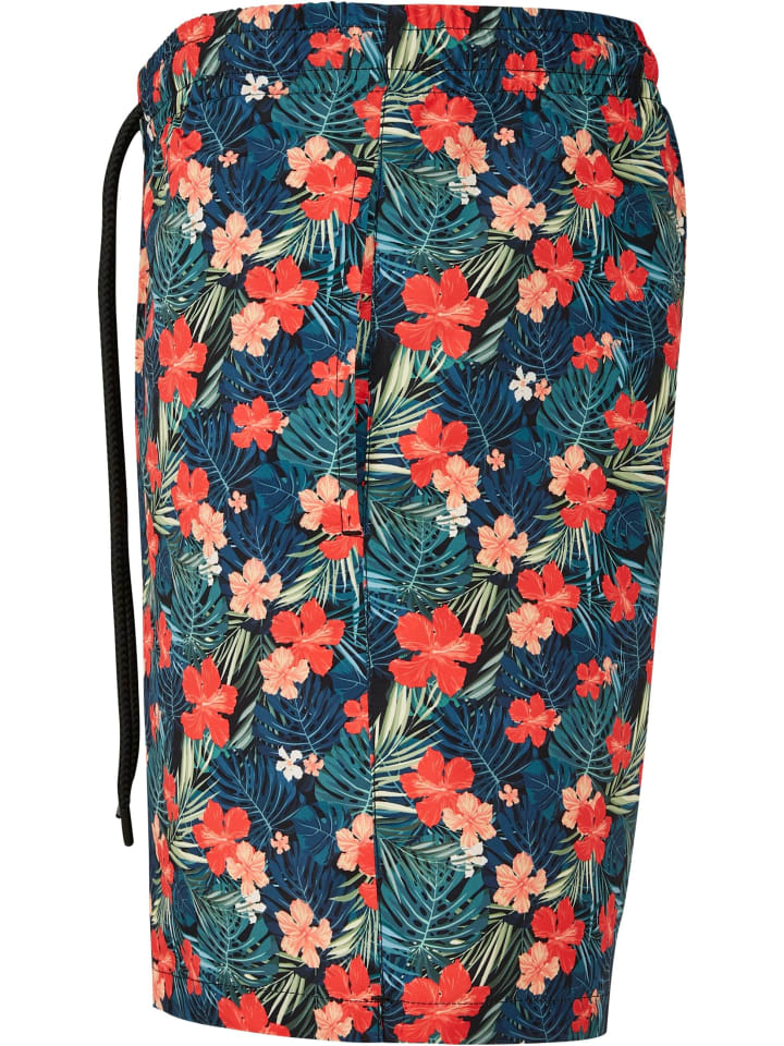 Urban Classics Urban Classics Badeshorts in blk/tropical günstig kaufen