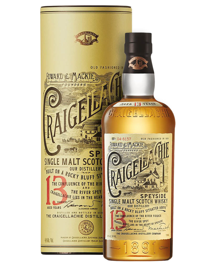 Speyside Single Malt Scotch Whisky Aged 13 Years Craigellachie 0,7 ℓ, En Étui