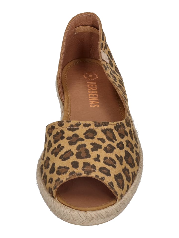 Verbenas Espadrilles CRUZ LEOPARDO in braun günstig kaufen 40