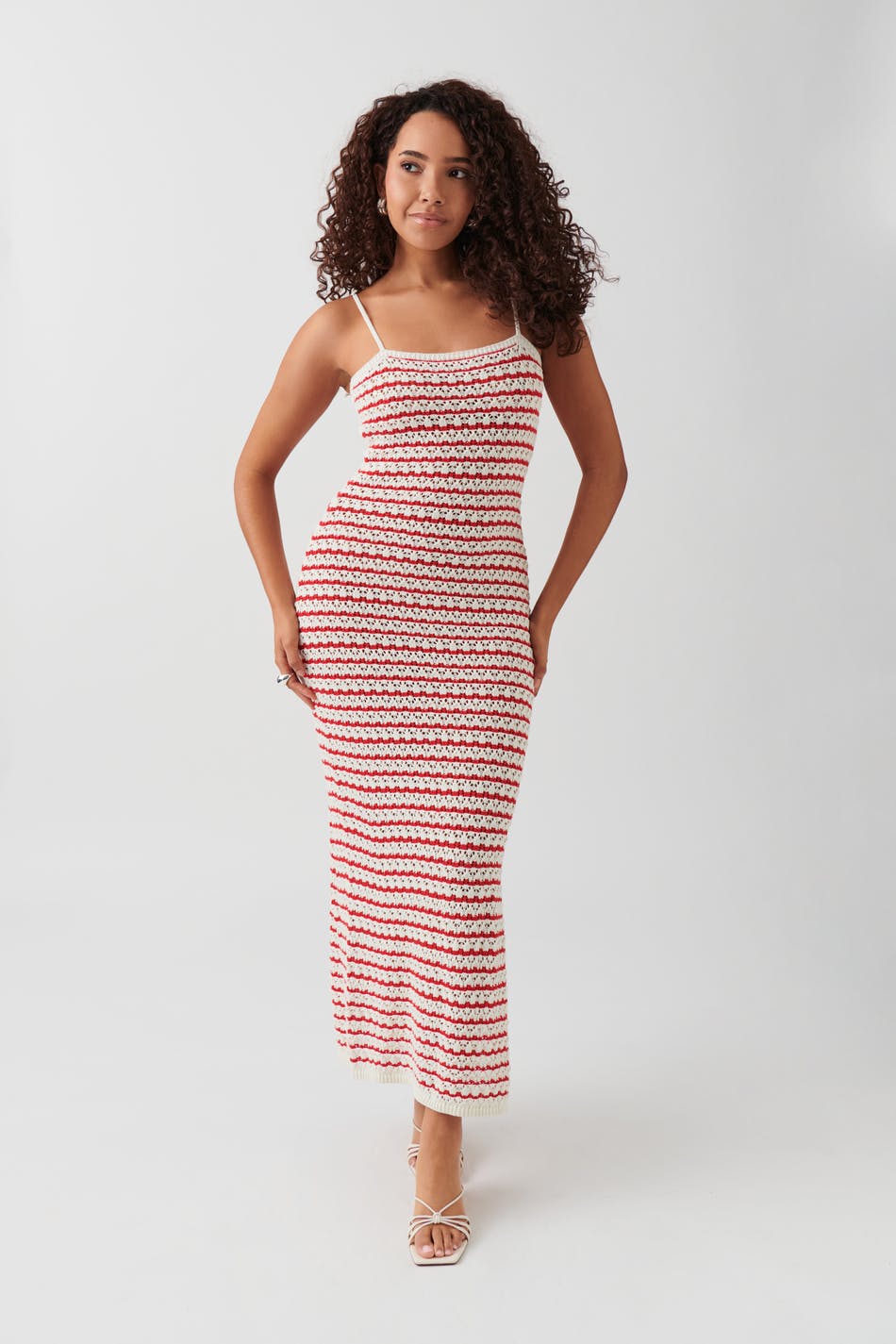 Stripe knitted dress