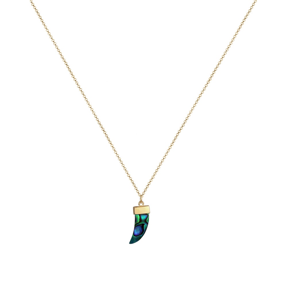 Elli Elli Collier Erbskette Abalone Muschel Zahn 925 Silber Bijoux