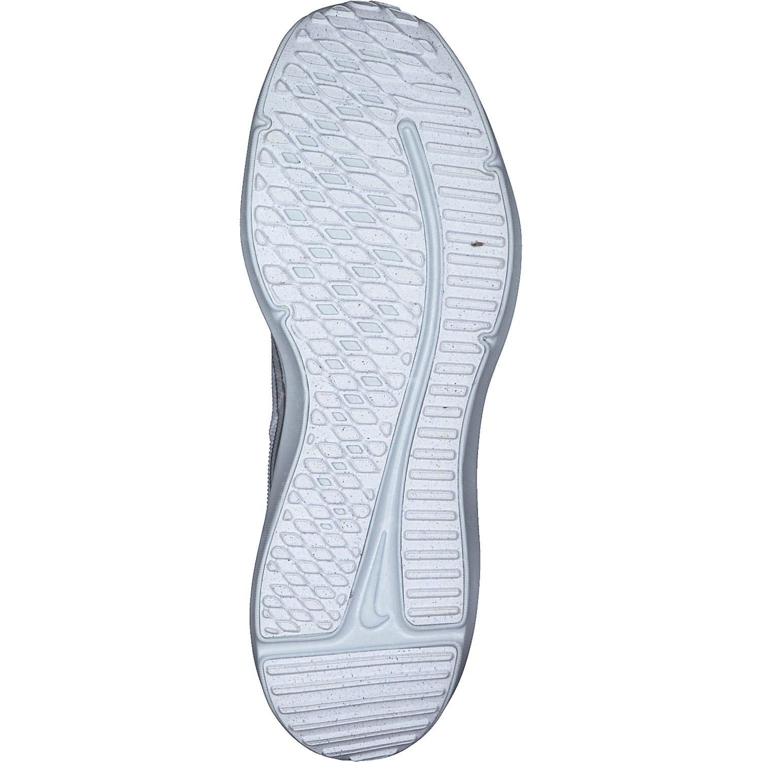 Nike Downshifter 12 DD9294, Sneakers Low, Damen, white/metallic silver pure pla