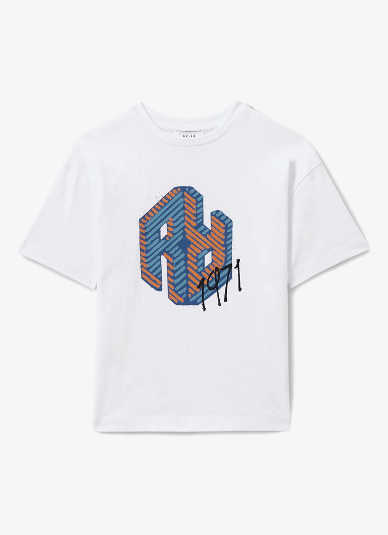 Camiseta oversized Reiss Luka com estampa de logo