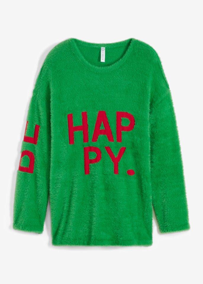 Hairy Strickpullover mit Wording