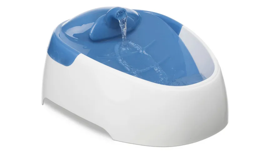 Trixie Wasserautomat Duo Stream weiß/blau 1 Liter Hunde Zubehör