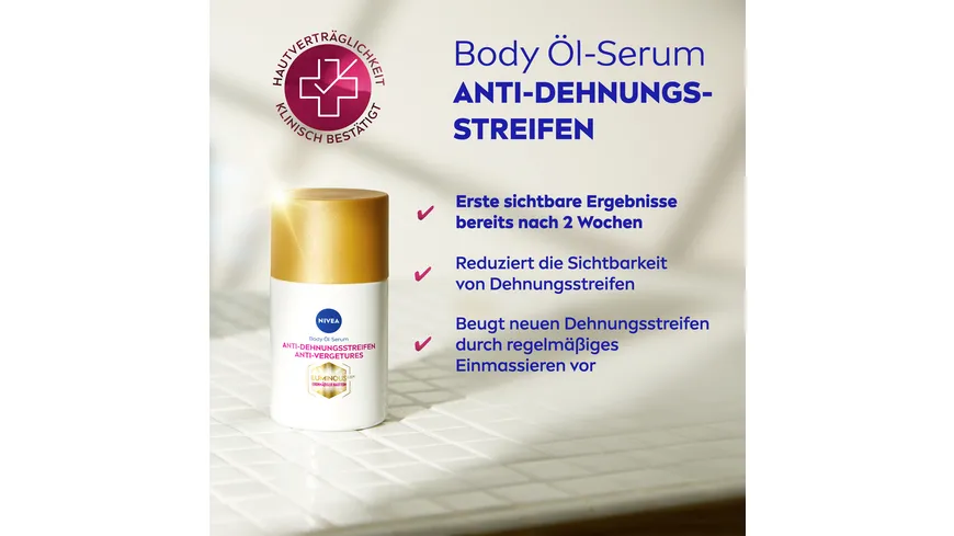 Nivea Luminous Body-Öl-Serum Anti-Dehnungsstreifen 100 ml