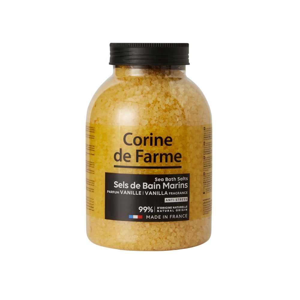 corine de farme Sels de bain marins anti-stress - Vanille Sels de bain