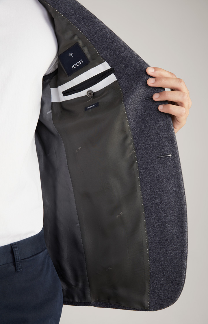 Flanell-Sakko Four in Blau meliert