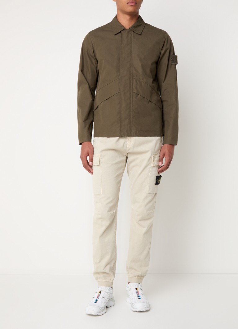 Μπλούζα Stone Island 107F1 Ghost Ventile κανονικής εφαρμογής με τσέπες με φερμουάρ