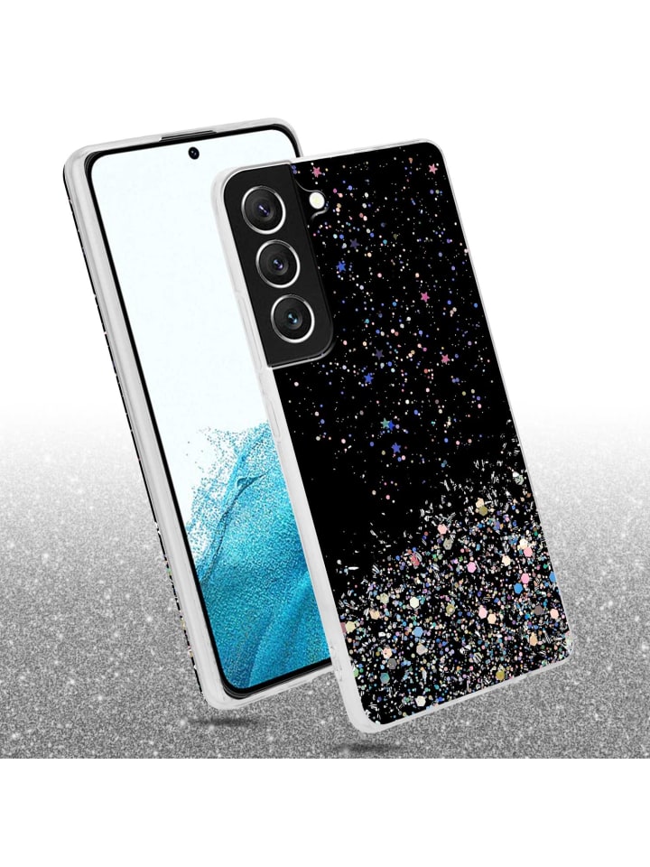 cadorabo Hülle für Samsung Galaxy S22 Glitter in Schwarz mit Glitter günstig kaufen onesize