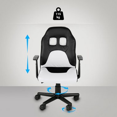 CLP Gaming Chair Fun, Kinder-Bürostuhl, mit abnehmbaren Armlehnen