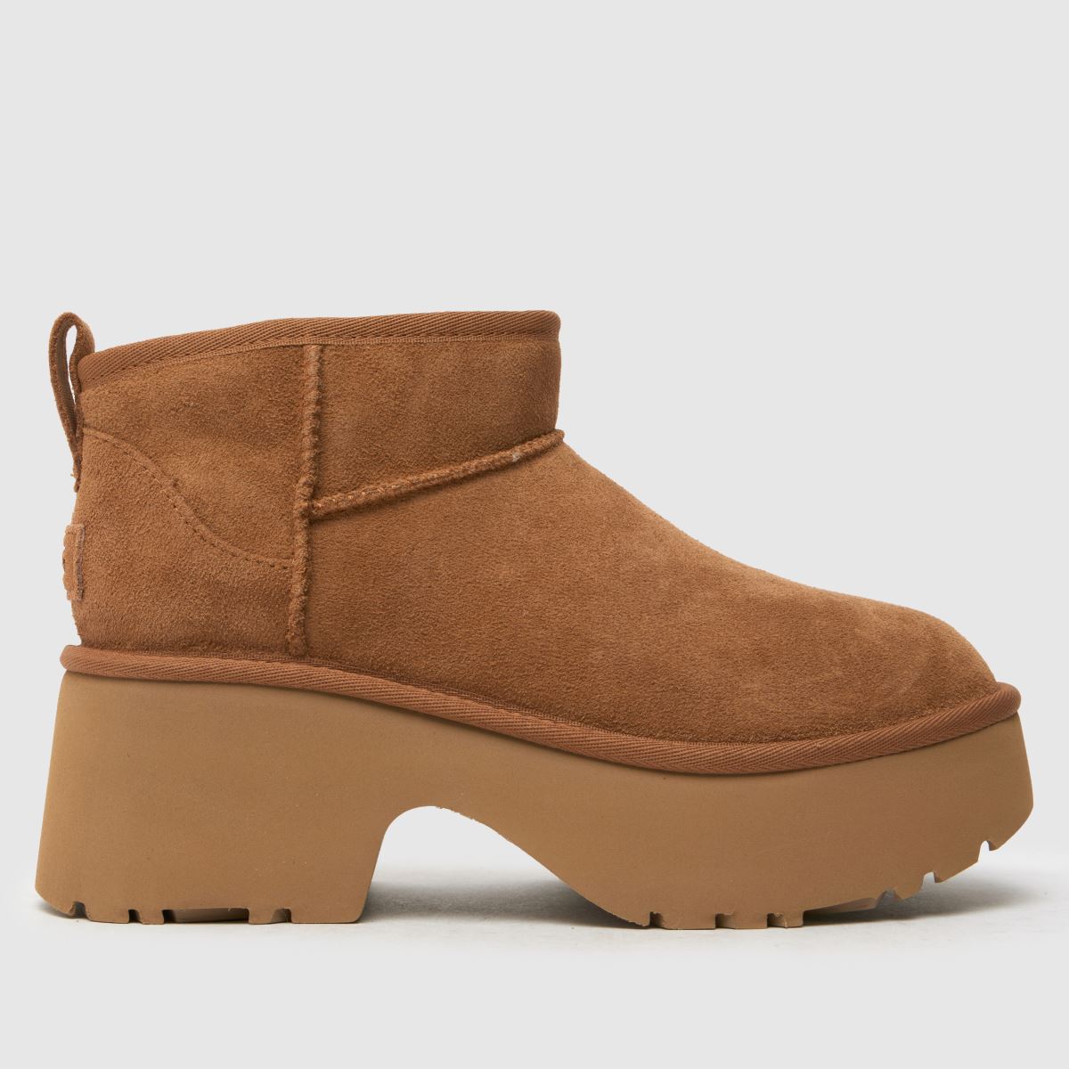 UGG Classic Ultra Mini New Heights Csizma Gesztenyebarna