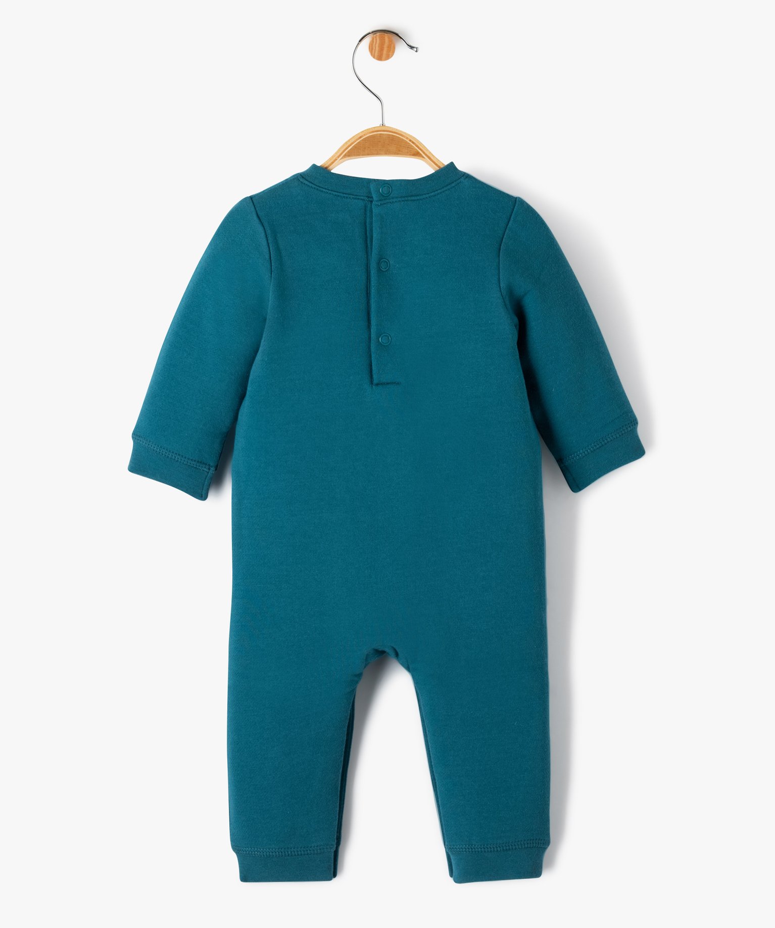 Pyjama bébé sans pieds en molleton vert | GEMO