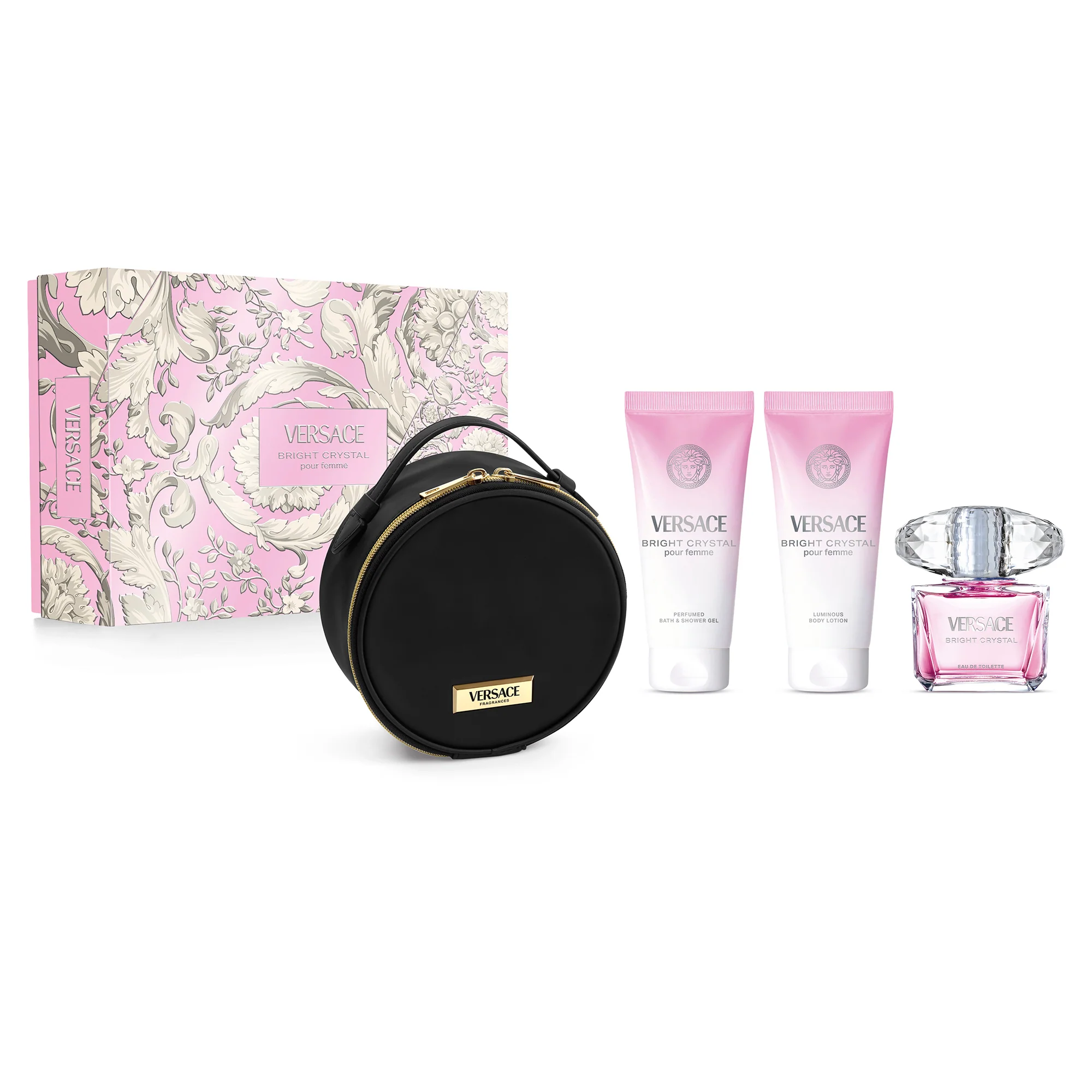 Bright Crystal Cofanetto Regalo Bright Crystal Eau De Toilette + Gel za tuširanje + Losion za tijelo + Šminka - Cofanetto Profumo Donna, Eau de Toilette