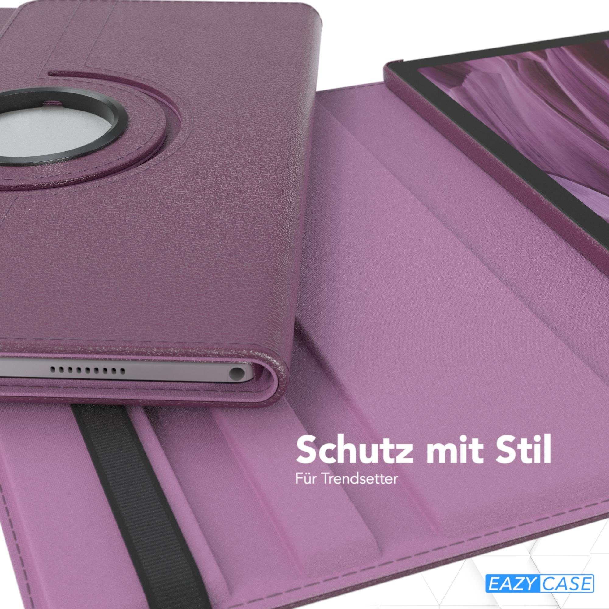 EAZY CASE Tablet-Hülle Rotation Case für Samsung Galaxy Tab A8 10.5 LTE 10,5 Zoll, Tablet-Hülle Bookstyle Case Fullcover Schutz Tasche Stehfunktion Lila