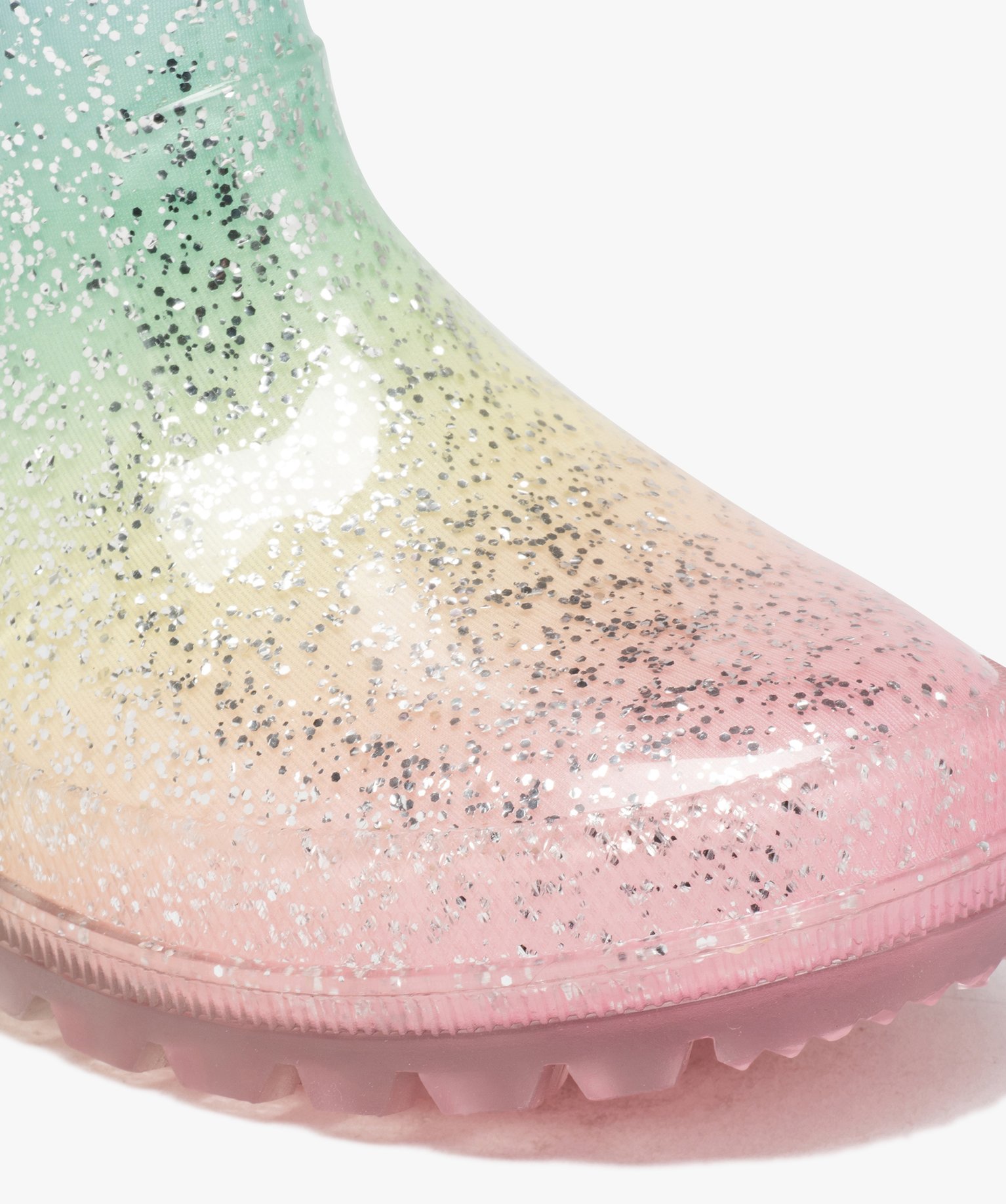 Bottes de pluie fantaisie à paillettes multicolore | GEMO