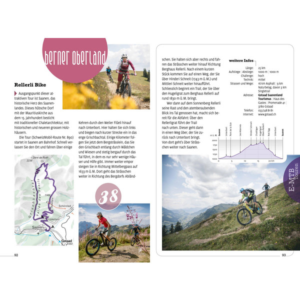 E-MTB TOUREN ERLEBNIS SCHWEIZ - Radwanderführer