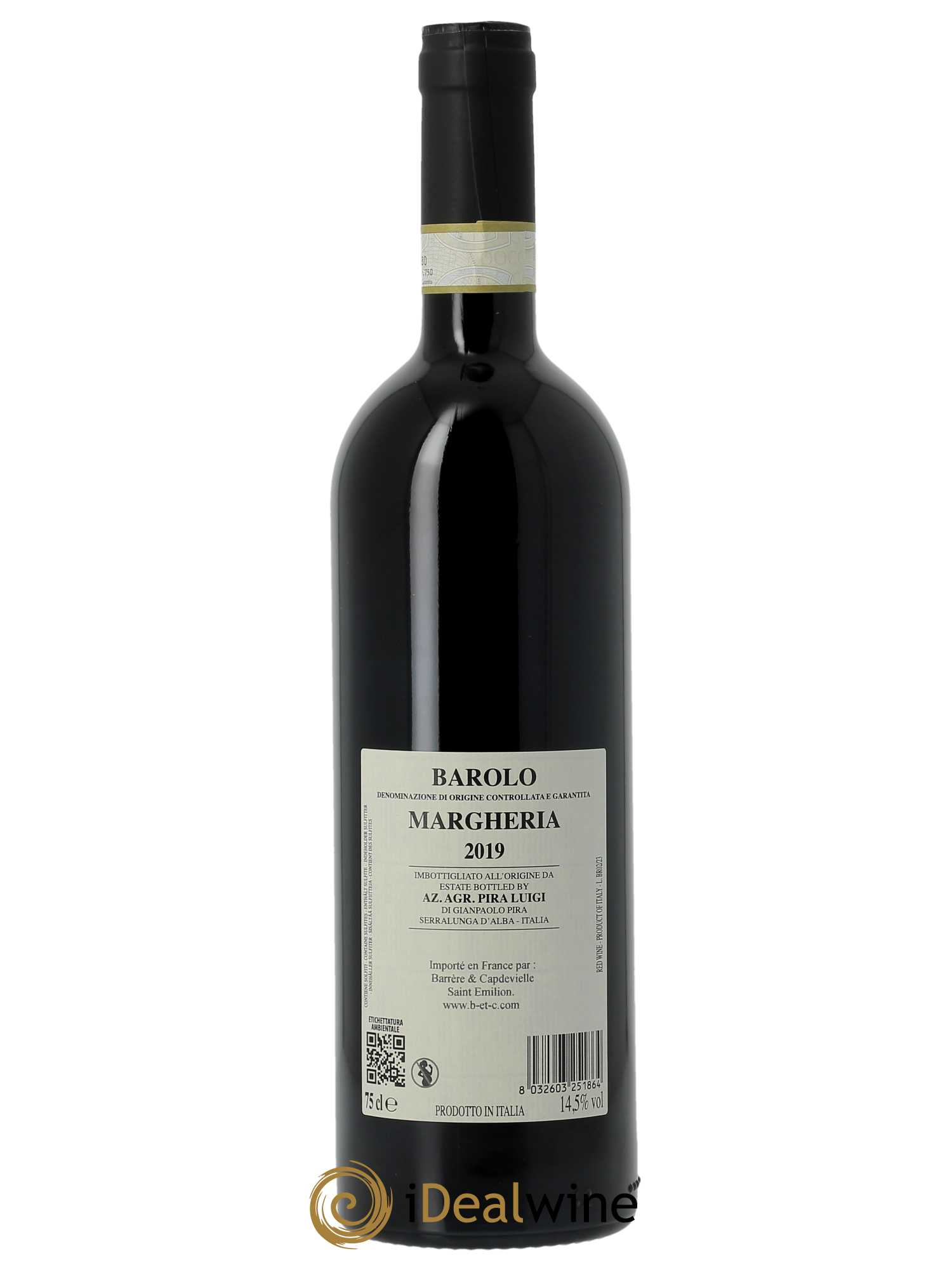 Barolo DOCG Luigi Pira Margheria  2019 - Lot de 1 Bouteille