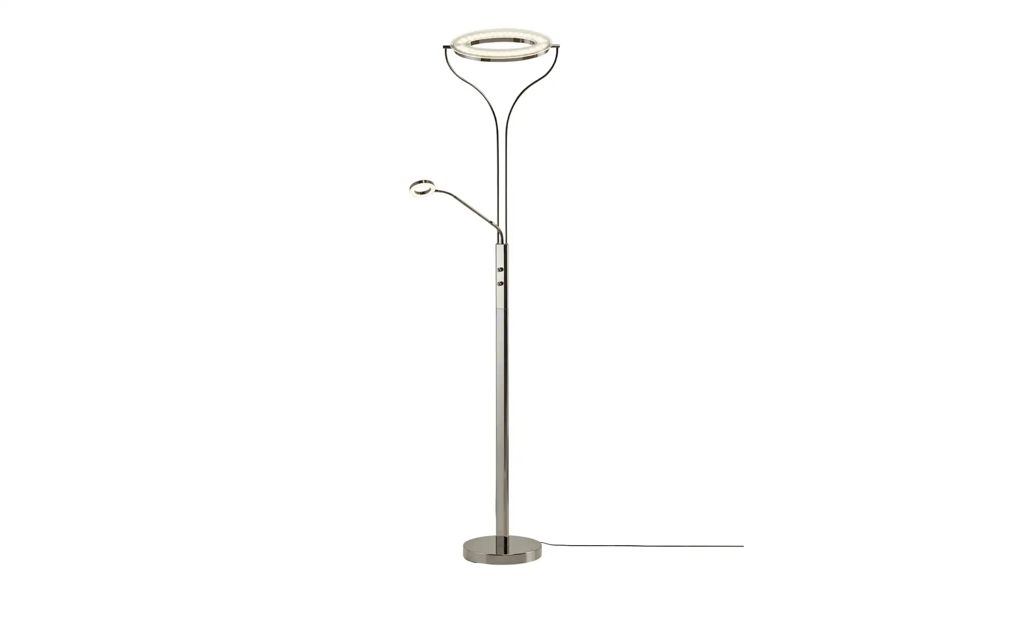Meisterleuchten LED-Deckenfluter, 2-flammig, schwarz/chrom
