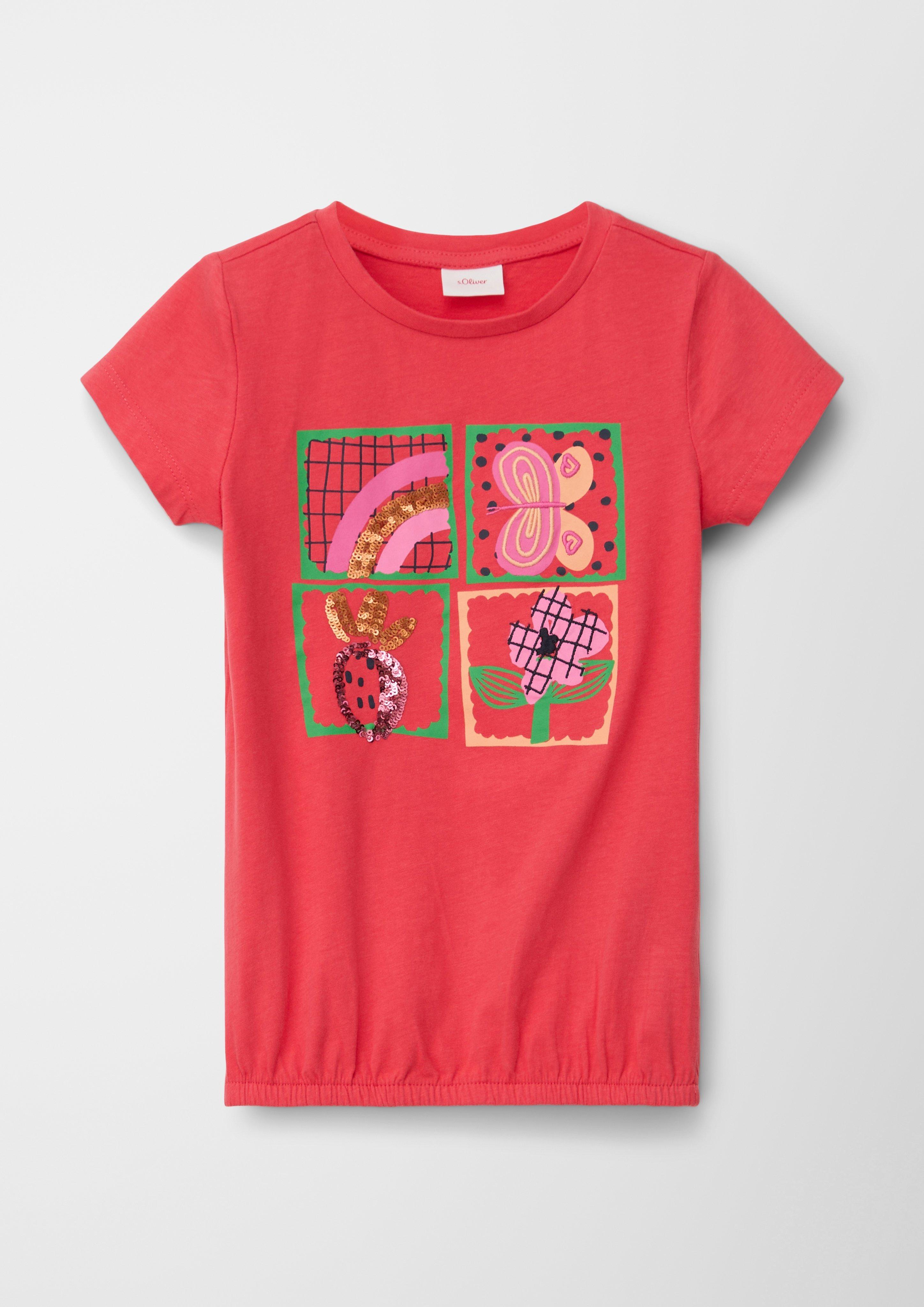 T-Shirt mit Pailletten  2130405-4513