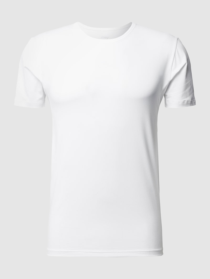 T-Shirt mit Stretch-Anteil Modell 'Das Drunterhemd' in weiß