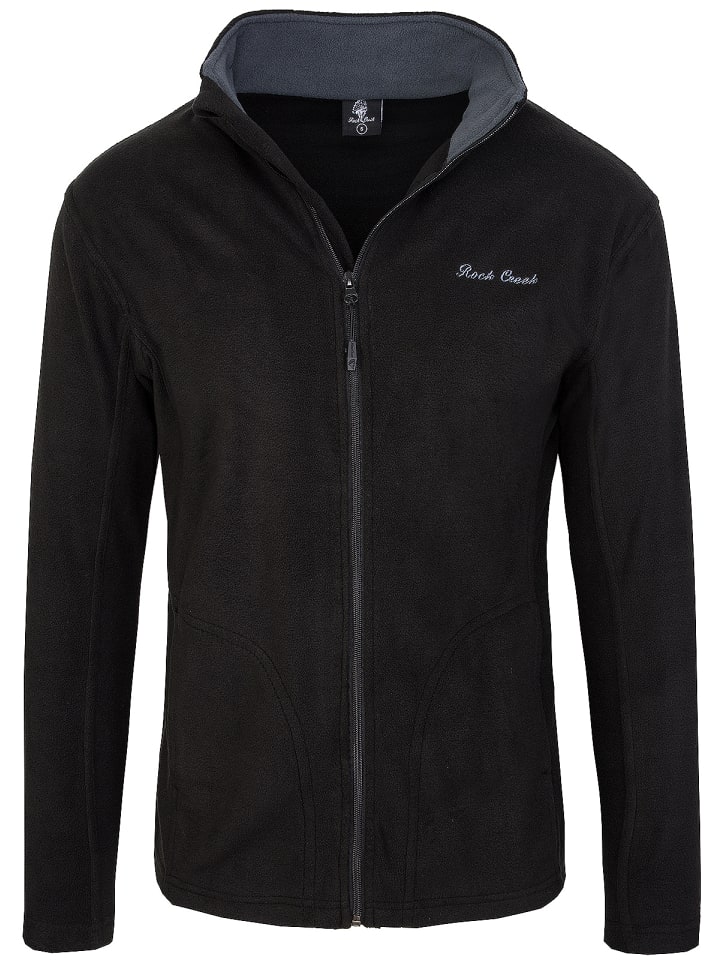 Rock Creek Fleecejacke in Schwarz günstig kaufen