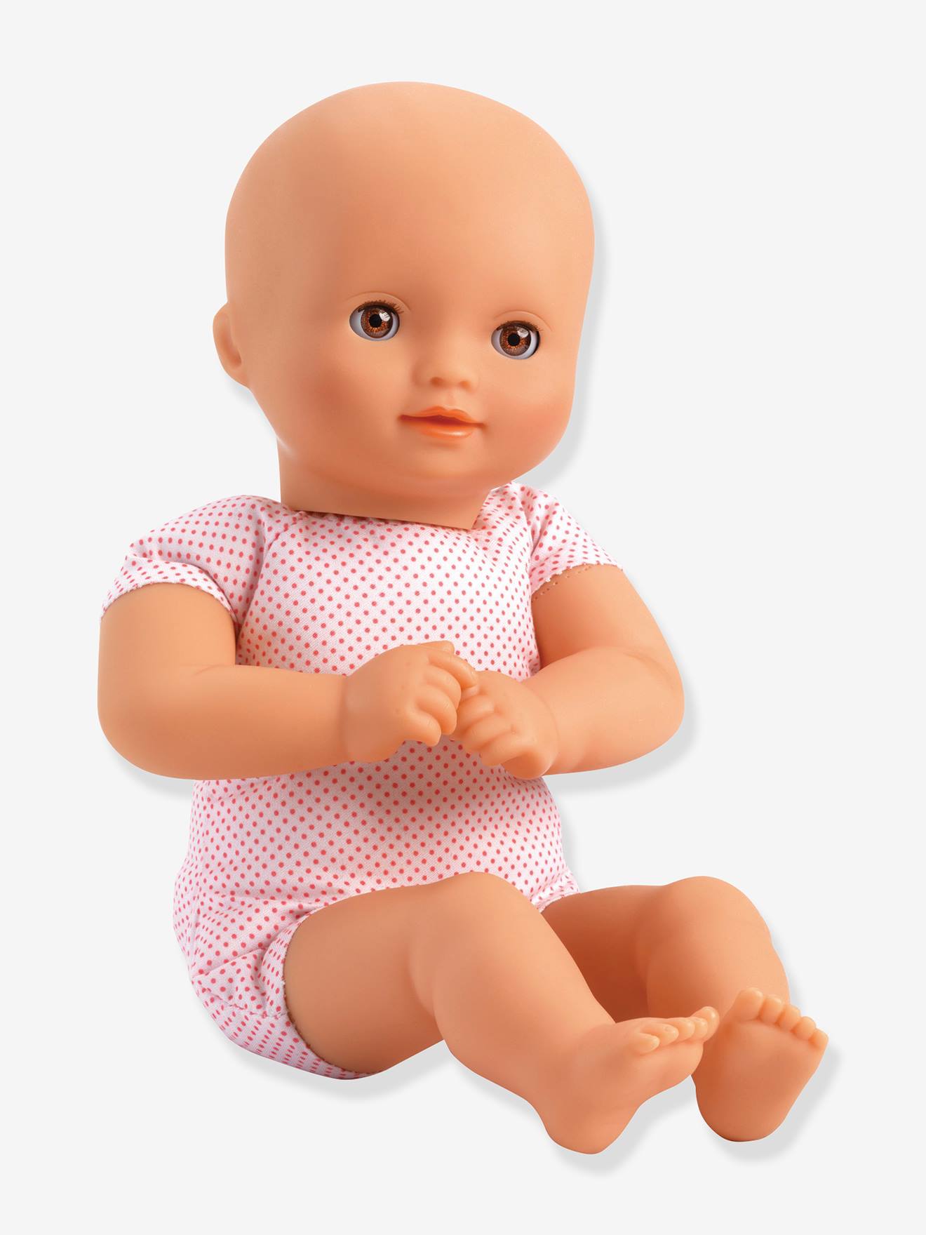 Djeco Babypuppe POMEA DJECO, Schlafaugen - gelb