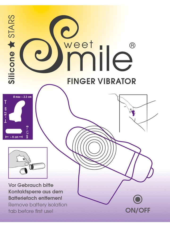 Sweet Smile Fingervibrator Finger Vibrator in schwarz günstig kaufen 9.2