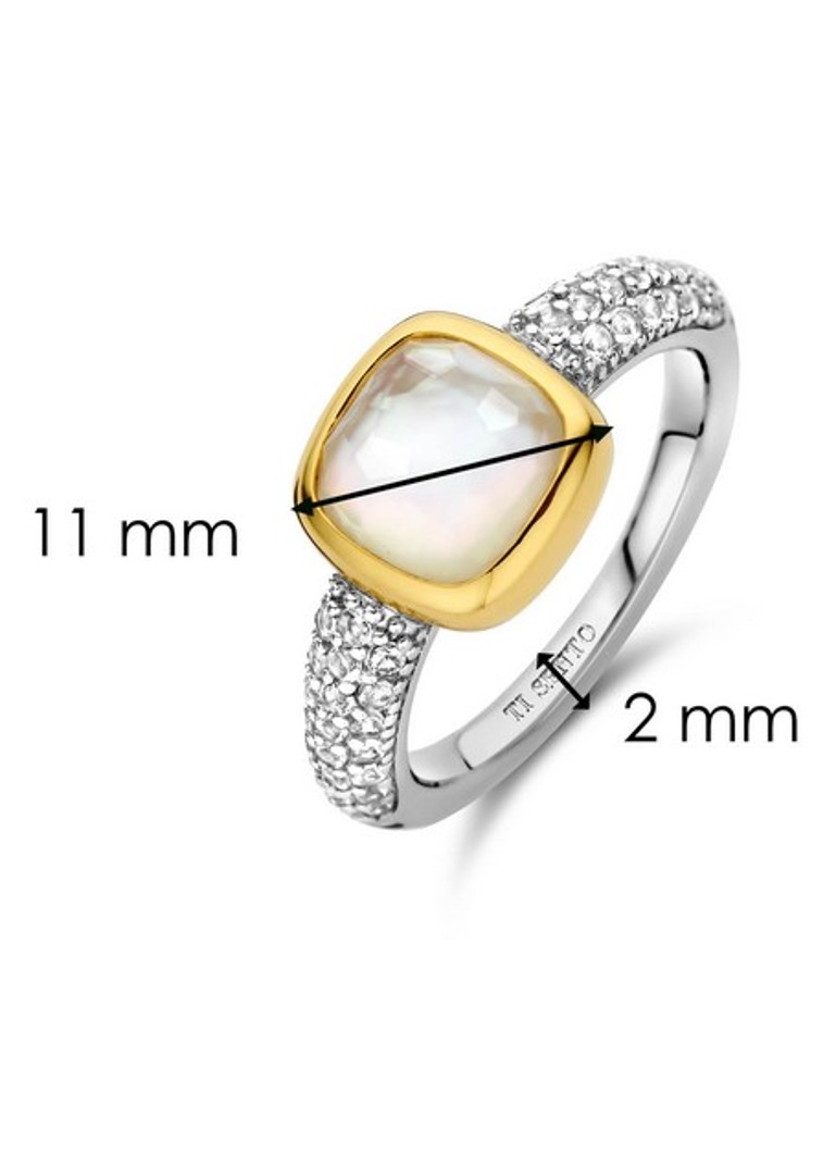 TI SENTO - Milano Ring gold-plated 12331MW