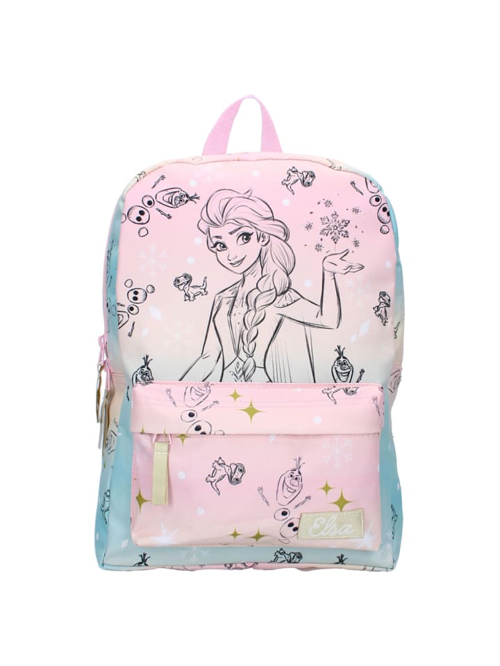 Disney Disney Kinder Rucksack Frozen II – Bunter Schulrucksack in Rosa günstig kaufen 33 x 23 cm