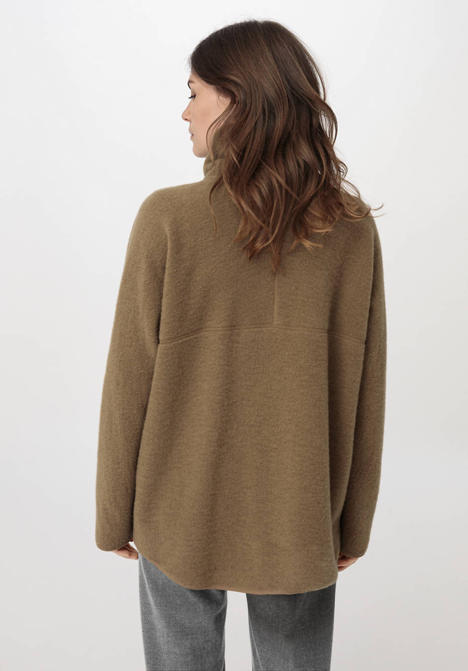 Wollfleece Jacke aus reiner Bio-Merinowolle
