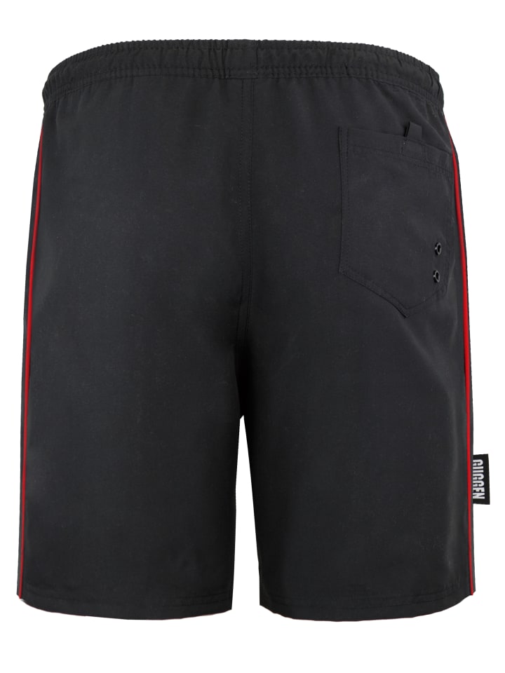 GUGGEN MOUNTAIN Badehose Kariert in Schwarz günstig kaufen