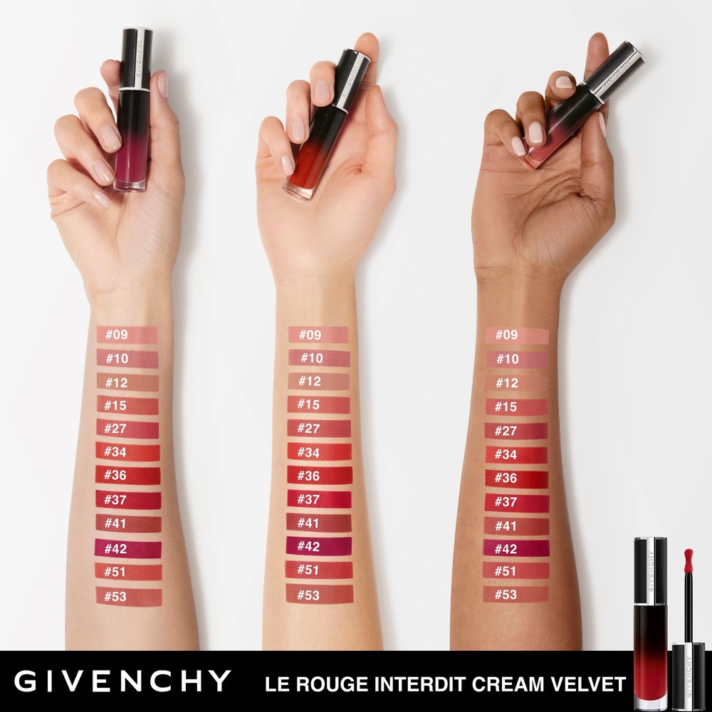 Givenchy Le Rouge Interdit Cream Velvet Rouge à lèvres mat longue tenue