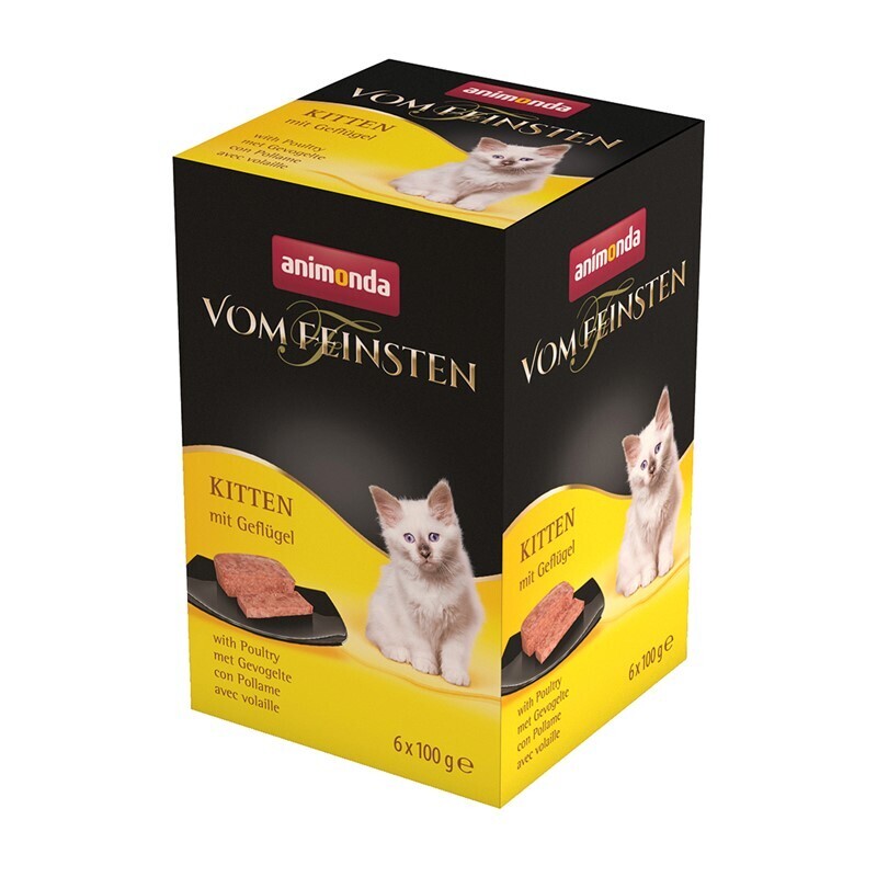 Animonda Nassfutter Animonda Vom Feinsten Kitten mit Geflügel 6x100g