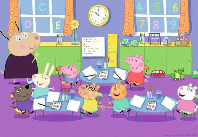 Kinderpuzzle ab 4 Jahren - Peppa in der Schule - 24 Teile